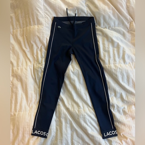 Lacoste Leggings ( size -s, navy blue) - Picture 1 of 7
